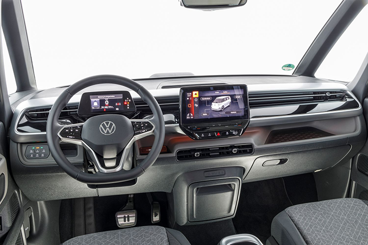 Dashboard van de Volkswagen ID. Buzz